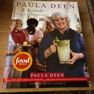 Food Network Cookbook with Red and Blue Cover